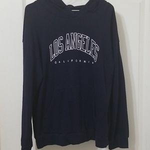 SHEIN Navy Blue Los Angeles Hoodie